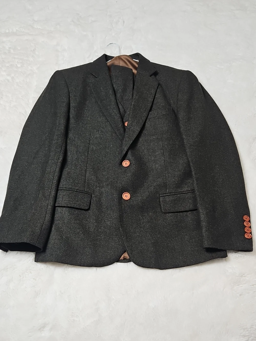 Men's 3 Piece Wool Custom Suit